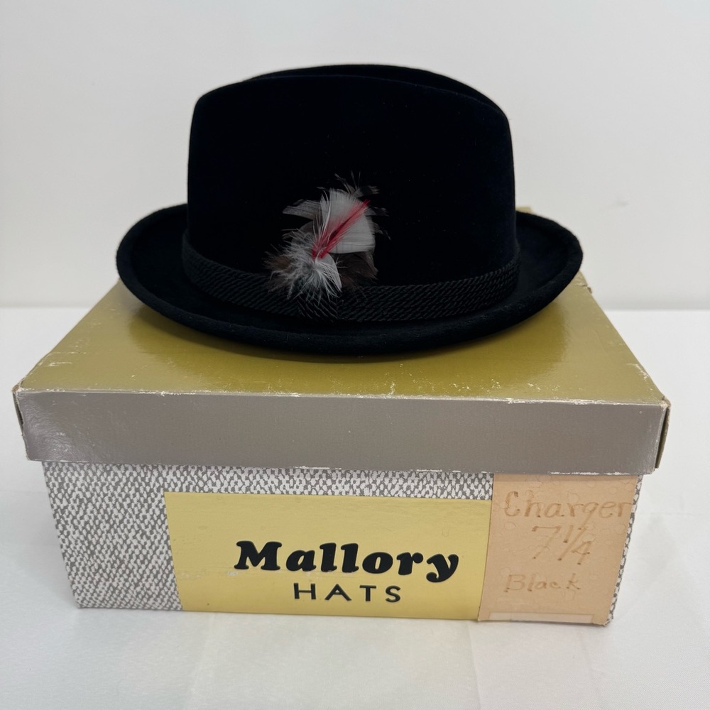VINTAGE Mallory FEDORA HAT  7 1/8
